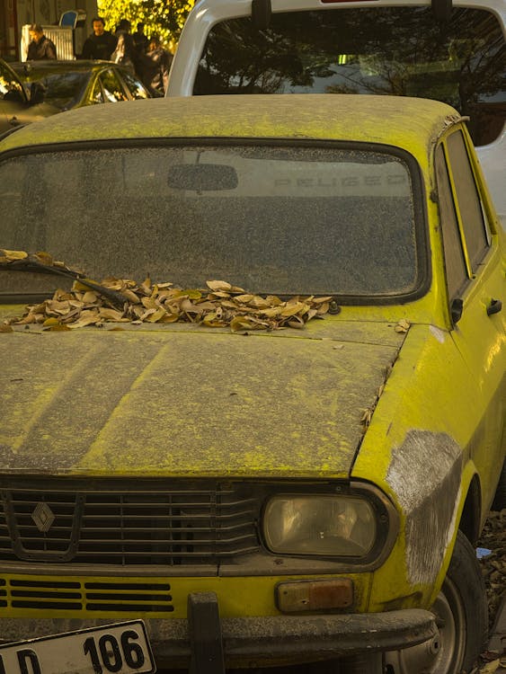 abandoned car